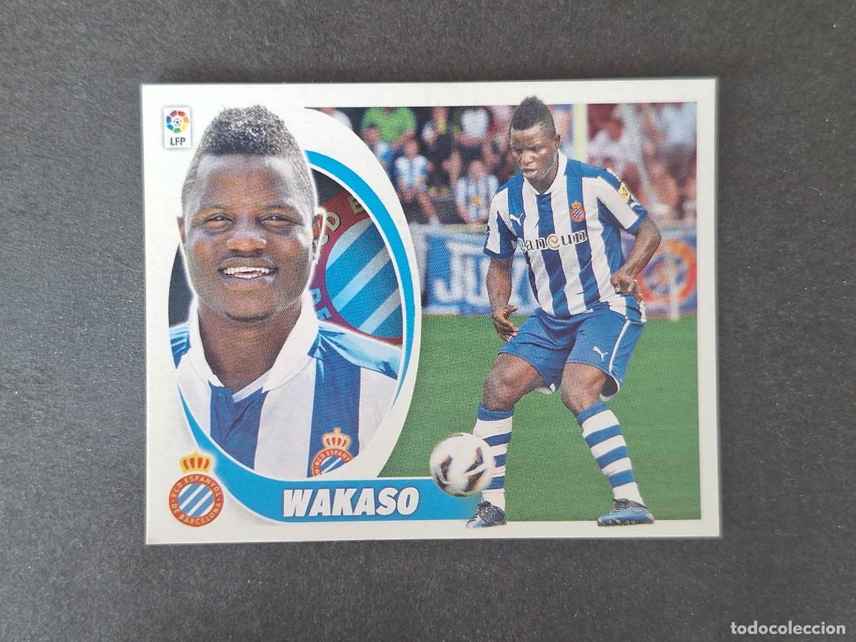 Cromos de f&uacute;tbol: L5 WAKASO R. C. D. ESPA&Ntilde;OL FICHAJE 8 LIGA ESTE 2012 2013 12 13 NUNCA PEGADO SIN PEGAR