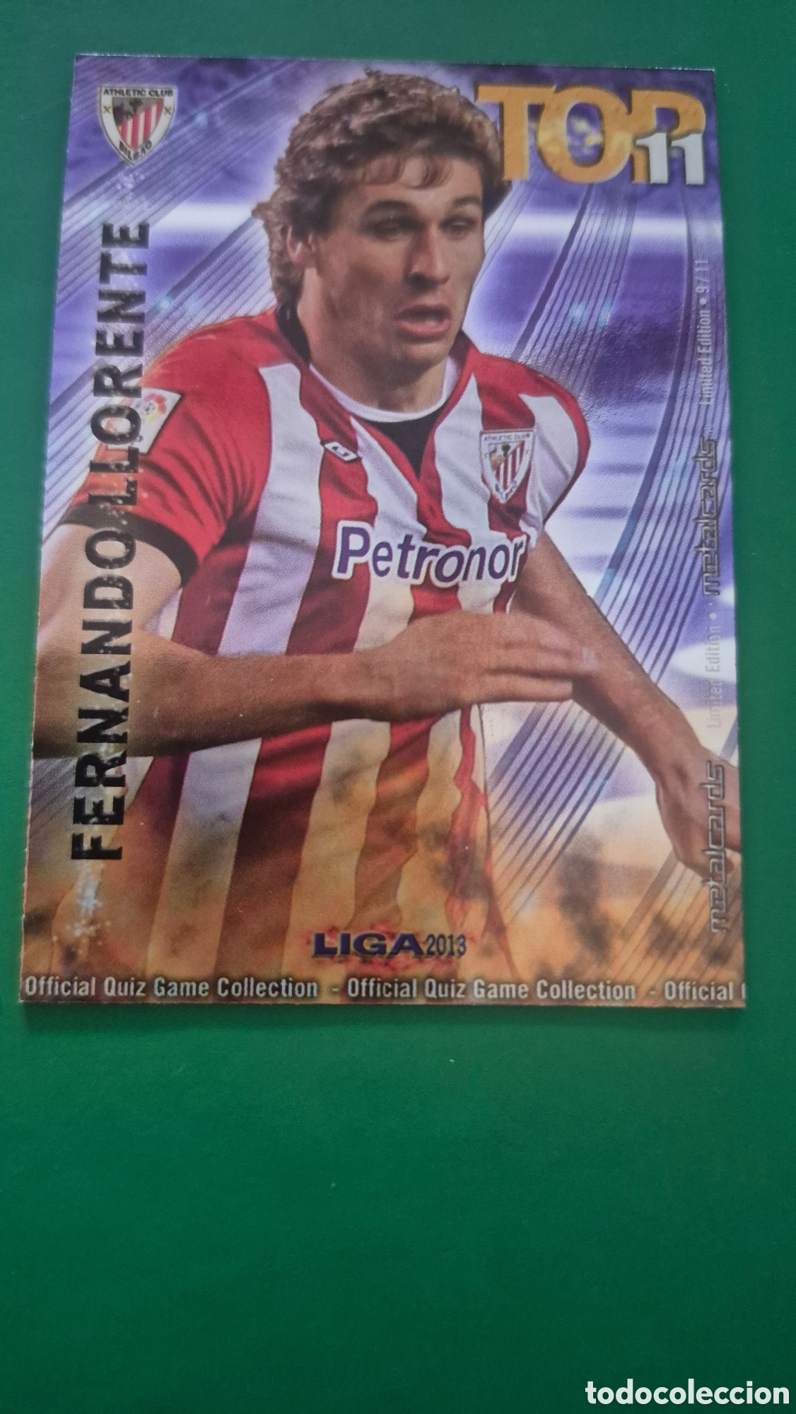 Cromos de f&uacute;tbol: QUIZ GAME 2013 FERNANDO LLORENTE 9 TOP 11 ATHLETIC CLUB BILBAO LIGA 12 13 2012 2013 MUNDICROMO