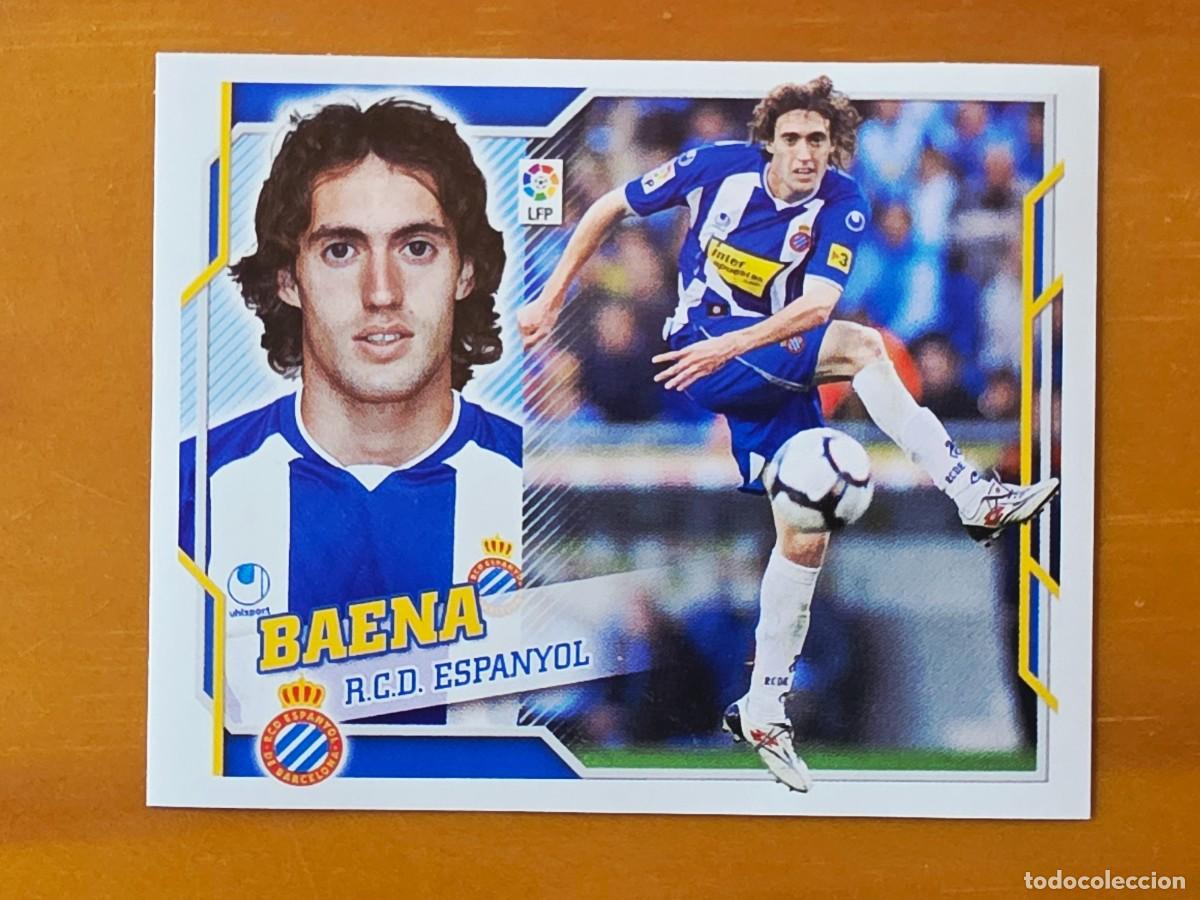 Cromos de f&uacute;tbol: 8 Ra&uacute;l Baena, RCD Espanyol, Panini Ediciones Liga Este 2010 2011 10 11