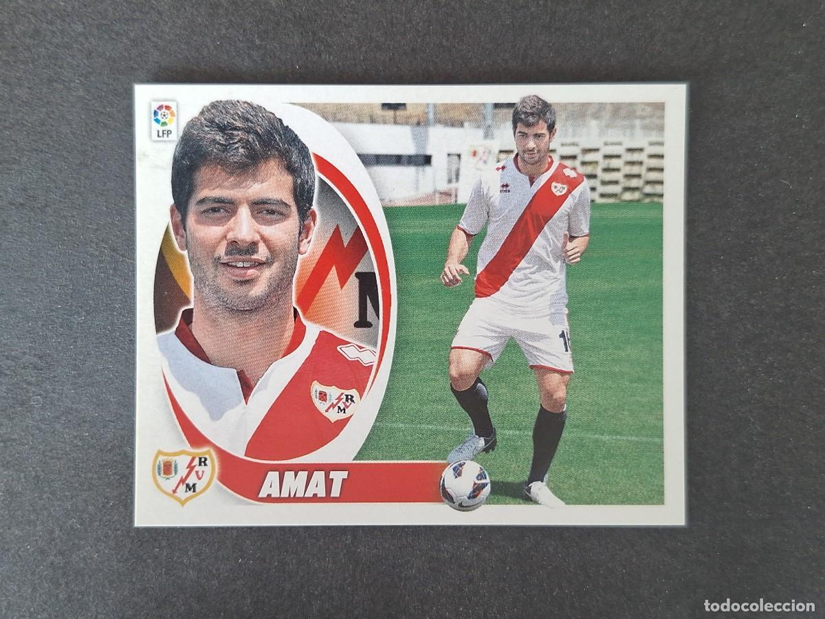 Cromos de f&uacute;tbol: L5 AMAT RAYO VALLECANO FICHAJE 12 LIGA ESTE 2012 2013 12 13 NUNCA PEGADO SIN PEGAR