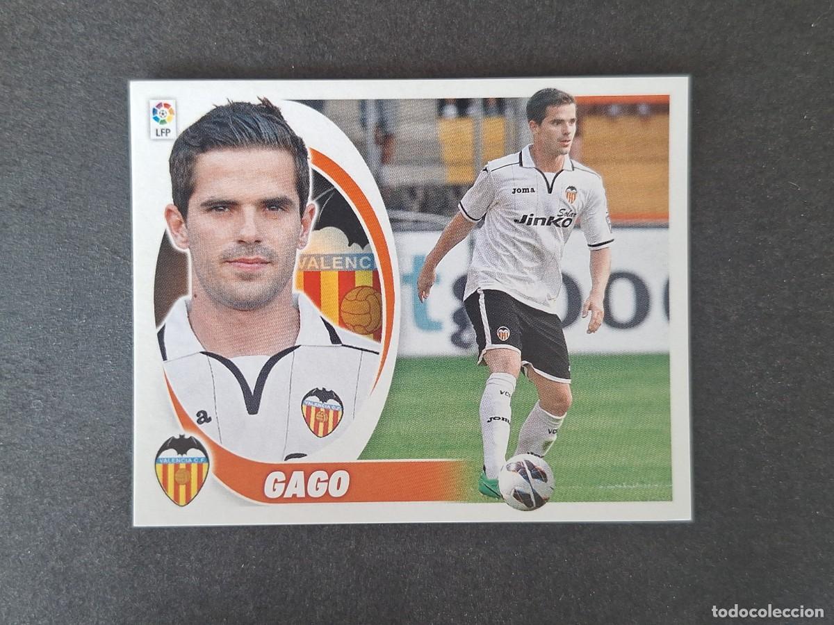 Cromos de f&uacute;tbol: L5 GAGO VALENCIA C. F. FICHAJE 17 LIGA ESTE 2012 2013 12 13 NUNCA PEGADO SIN PEGAR