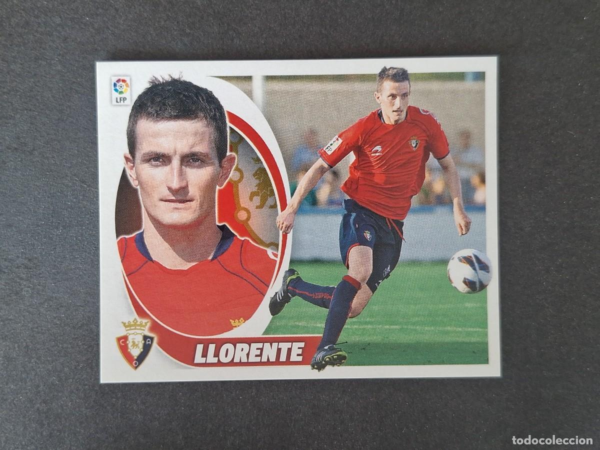 Cromos de f&uacute;tbol: L5 LLORENTE C. A. OSASUNA FICHAJE 26 LIGA ESTE 2012 2013 12 13 NUNCA PEGADO SIN PEGAR