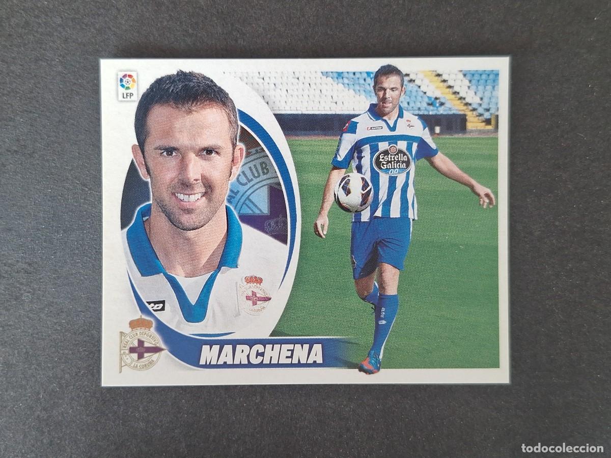 Cromos de f&uacute;tbol: L5 MARCHENA DEPORTIVO DE LA CORU&Ntilde;A FICHAJE 28 LIGA ESTE 2012 2013 12 13 NUNCA PEGADO SIN PEGAR