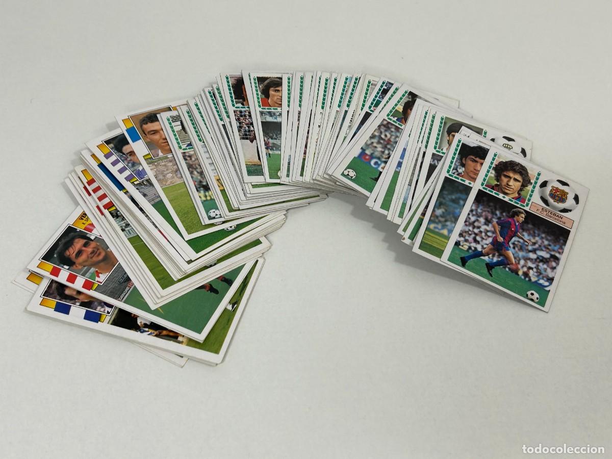 Football Stickers: LOTE 87 CROMOS FUTBOL SIN PEGAR,28 DE LIGA 90-91 ESTE Y 59 LIGA 83-84 ESTE