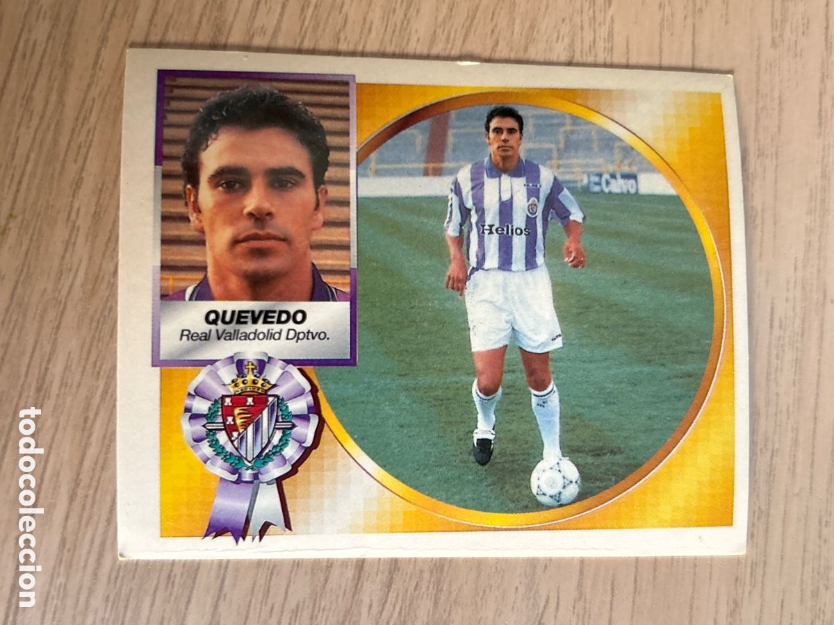 Cromos de f&uacute;tbol: QUEVEDO VERSION HELIOS REAL VALLADOLID COLOCA LIGA ESTE 1994 1995 94 95 SIN PEGAR NUNCA PEGADO