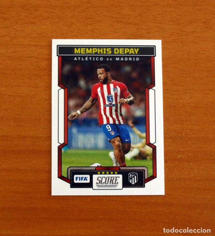 Cromos de f&uacute;tbol: Atl&eacute;tico de Madrid - N&ordm; 23 Memphis Depay - Panini 2023-2024-23-24 Score FIFA Soccer