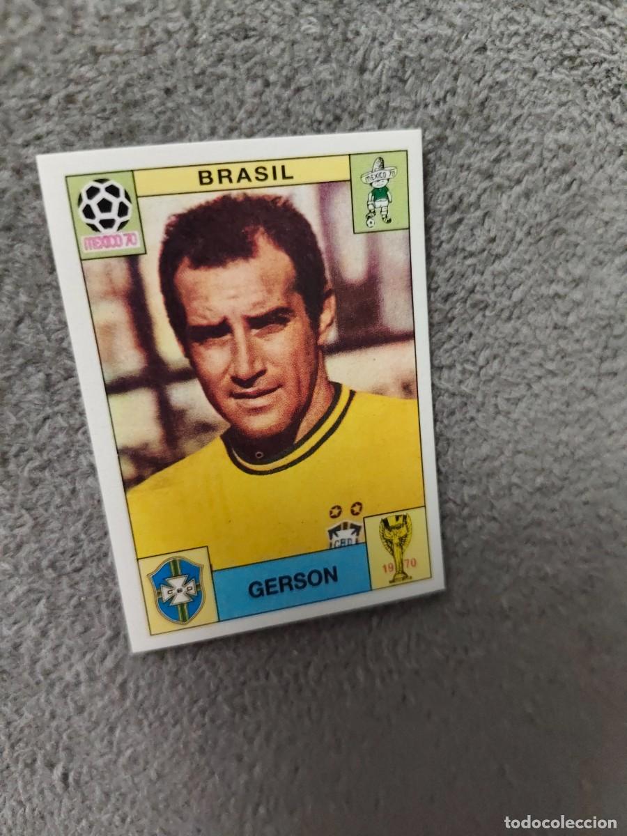 Cromos de f&uacute;tbol: 37 WORLD CUP STORY PANINI GERSON (BRASIL) - MUNDIAL 1970 70 -- MUNDIAL SONRICS AAJ