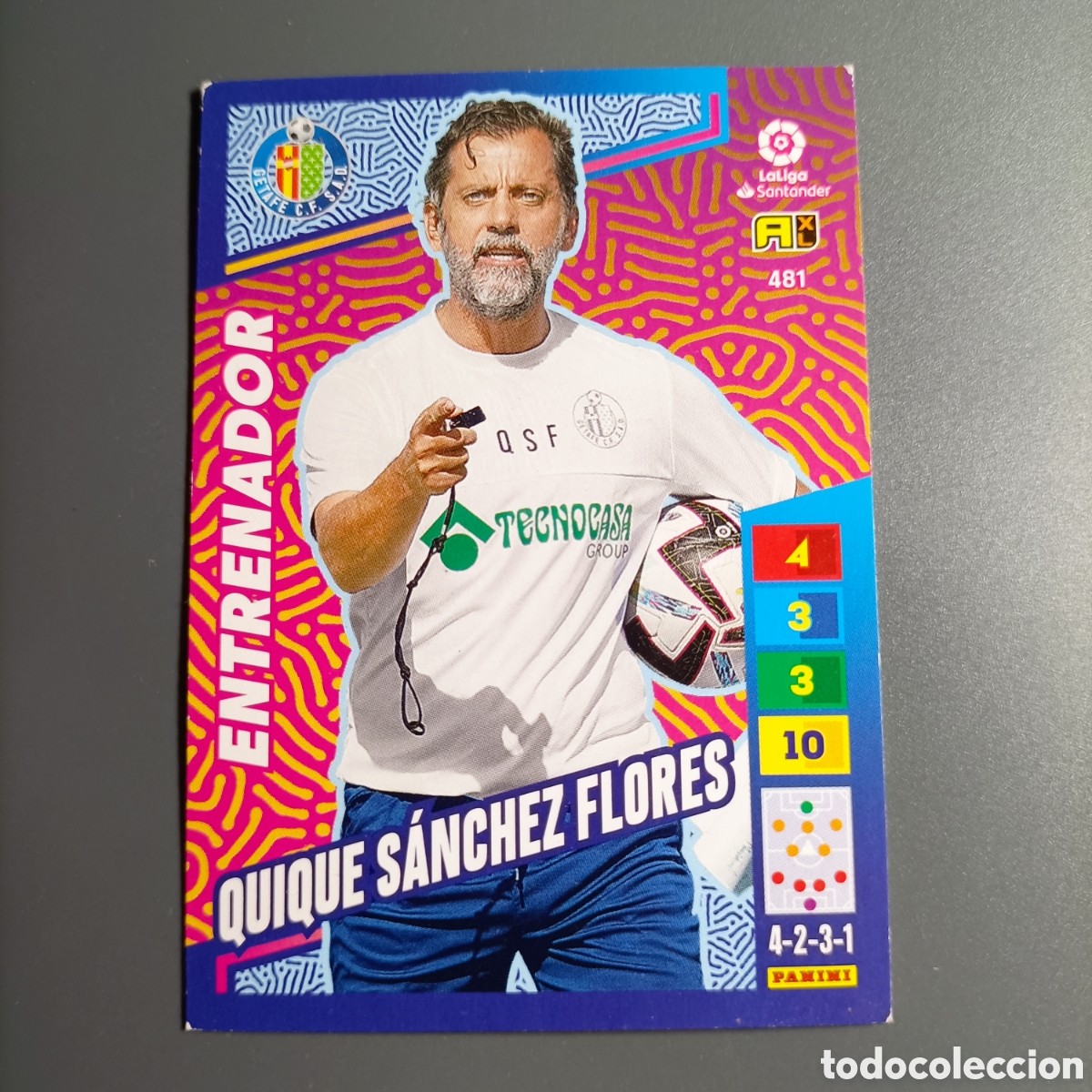 Cromos de f&uacute;tbol: ADRENALYN. LIGA 2022-2023 (GETAFE) №481 QUIQUE S&Aacute;NCHEZ FLORES