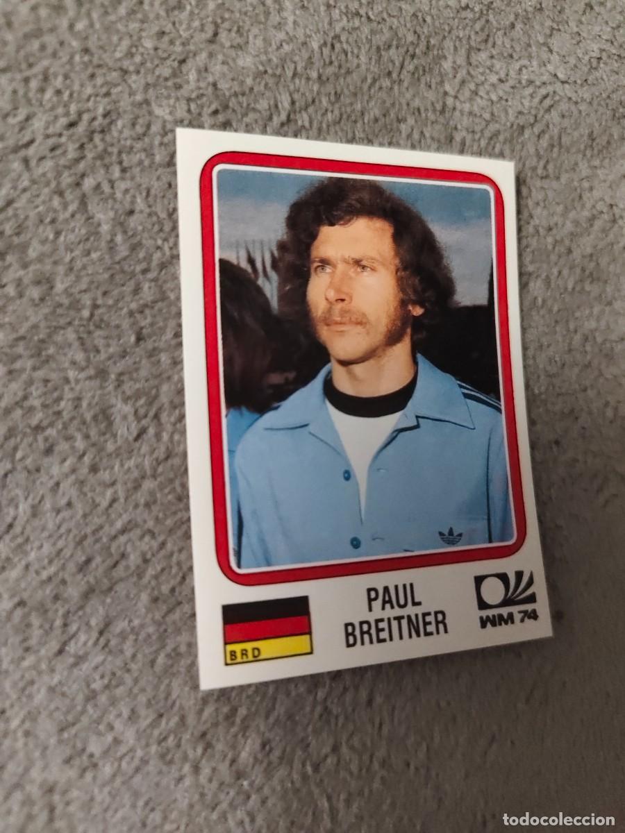 Cromos de f&uacute;tbol: 61 WORLD CUP STORY PANINI PAUL BREITNER (ALEMANIA) - MUNDIAL 1974 74 -- MUNDIAL SONRICS AAJ