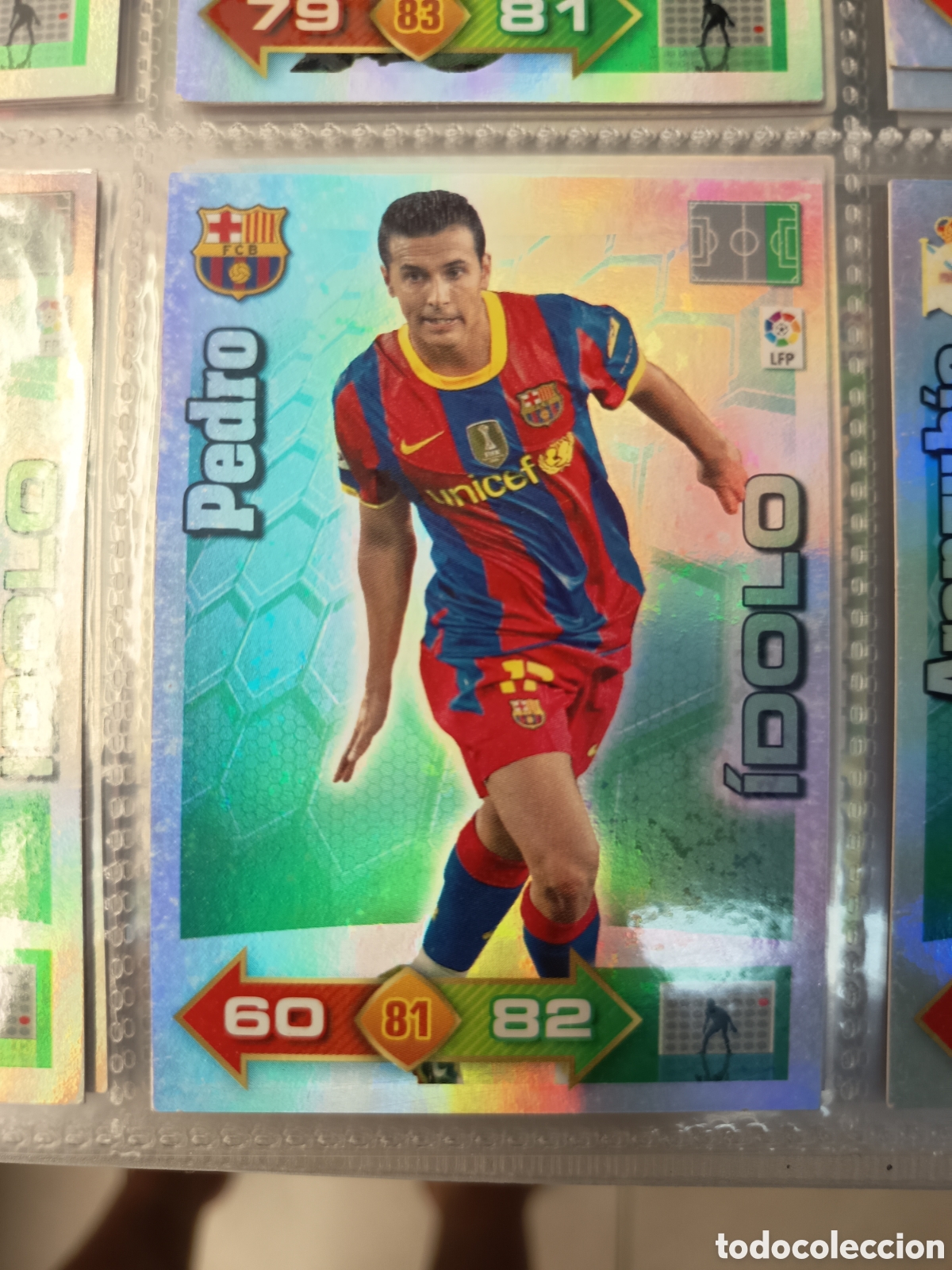 Figurine di Calcio: ADRENALYN LIGA 2010 2011 IDOLO PEDRO BARCELONA