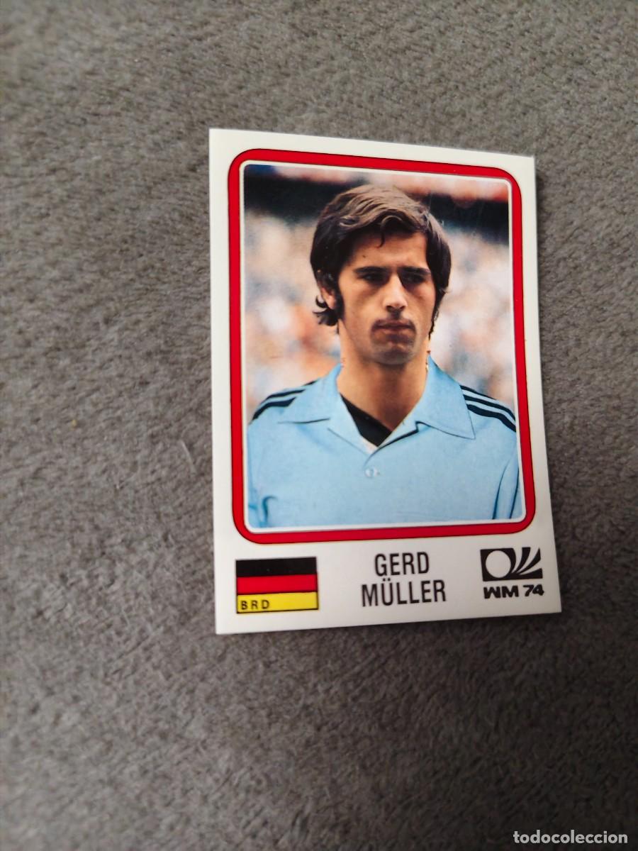 Cromos de f&uacute;tbol: 73 WORLD CUP STORY PANINI GERD MULLER (ALEMANIA) - MUNDIAL 1974 74 -- MUNDIAL SONRICS AAJ