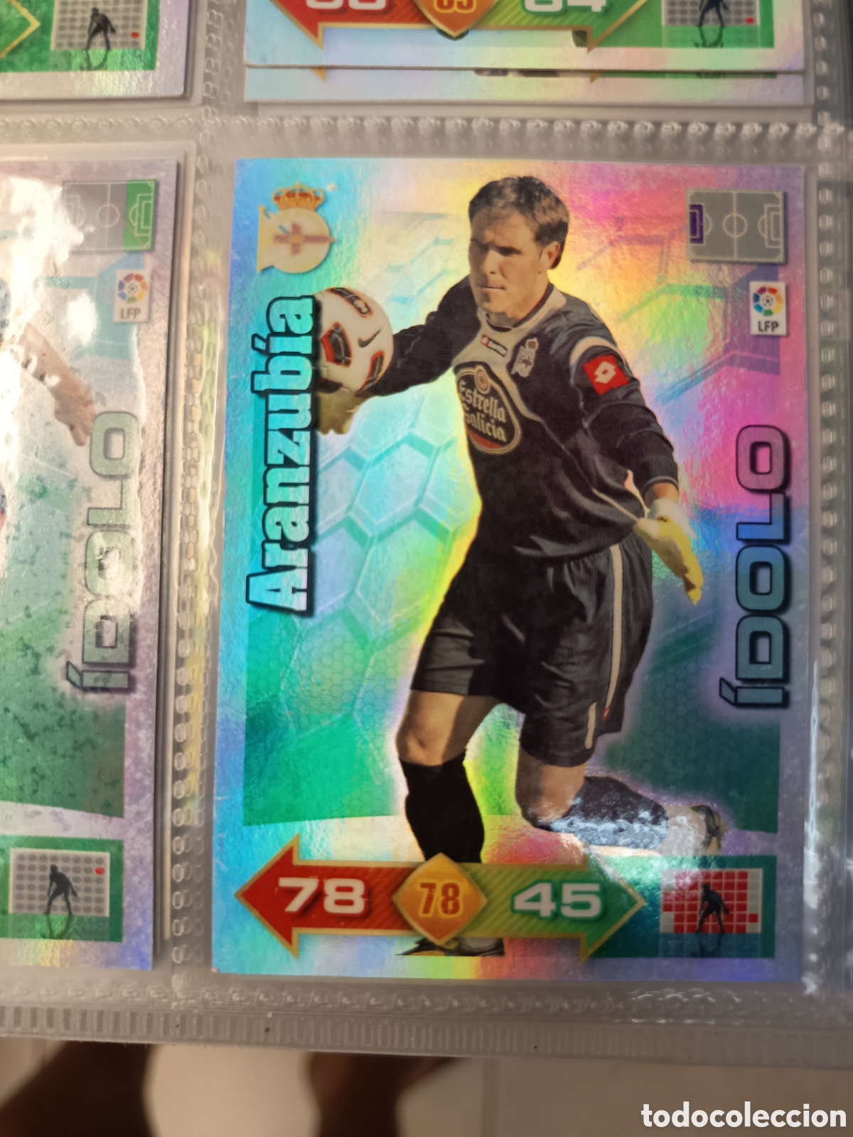 Figurine di Calcio: ADRENALYN LIGA 2010 2011 IDOLO ARANZUBIA DEPORTIVO