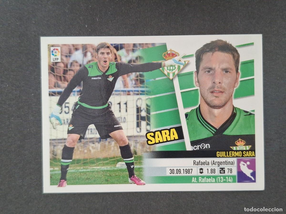 Football Stickers: L5 SARA REAL BETIS BALOMPIE LIGA ESTE 2013 2014 13 14 NUNCA PEGADO SIN PEGAR