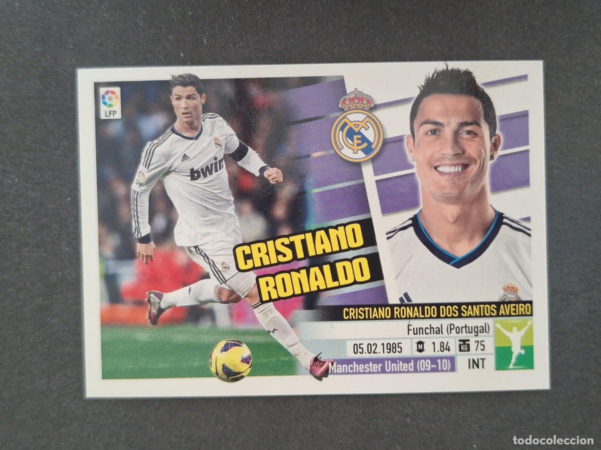 Cromos de f&uacute;tbol: L5 CRISTIANO RONALDO REAL MADRID LIGA ESTE 2013 2014 13 14 NUNCA PEGADO SIN PEGAR