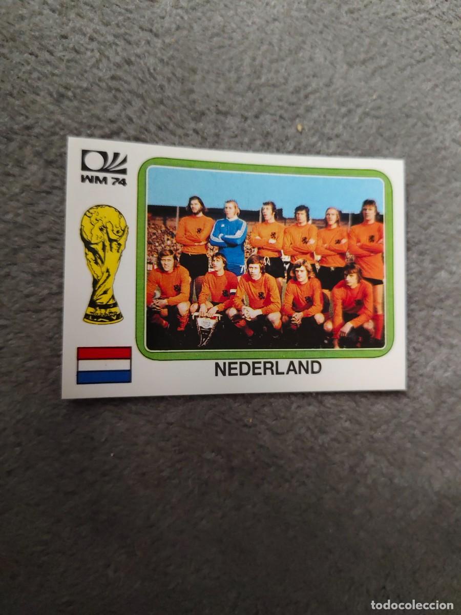 Fu&szlig;ball-Sticker: 84 WORLD CUP STORY PANINI HOLANDA TEAM - MUNDIAL 1974 74 -- MUNDIAL SONRICS AAJ
