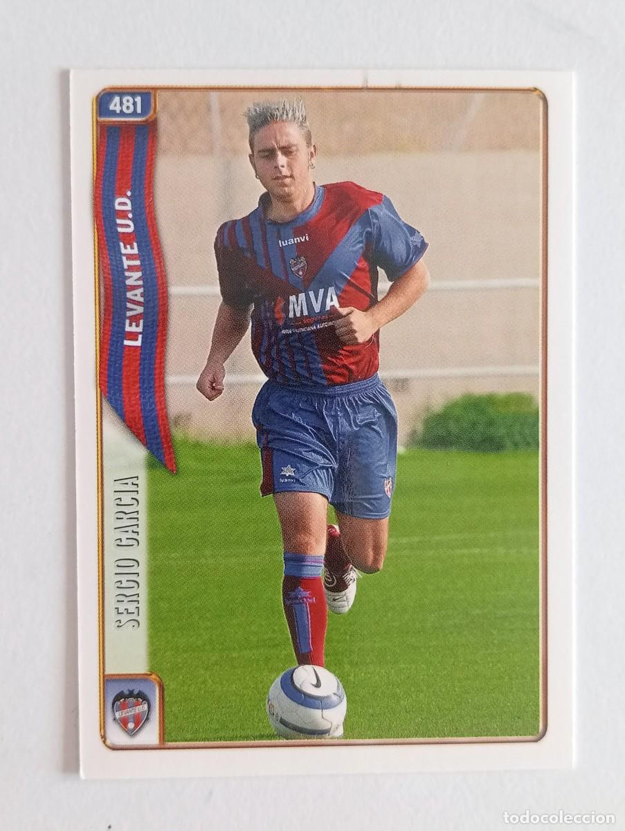 Cromos de f&uacute;tbol: CROMO FUTBOL LEVANTE U.D MUNDI CROMO 2004-2005: SERGIO GARC&Iacute;A