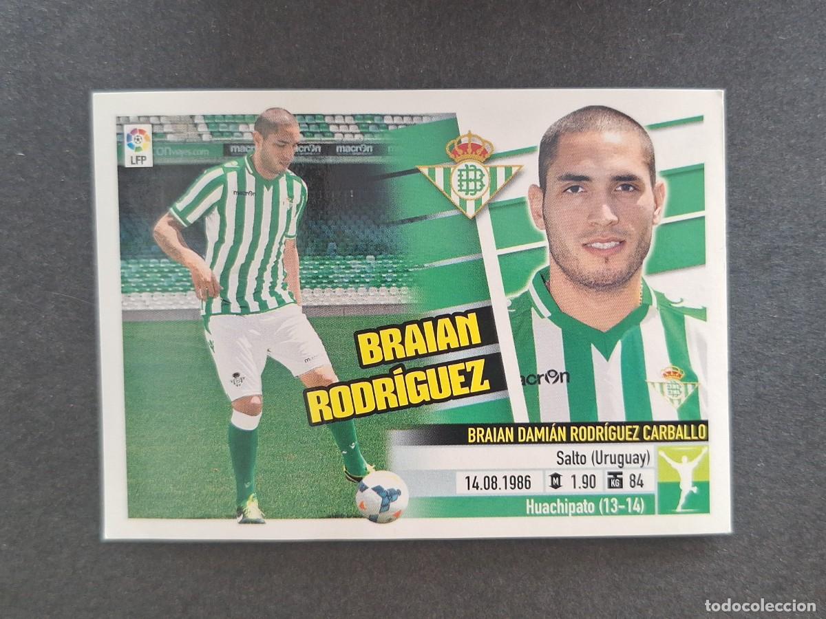 Cromos de f&uacute;tbol: L5 BRAIAN RODRIGUEZ REAL BETIS BALOMPIE COLOCA LIGA ESTE 2013 2014 13 14 NUNCA PEGADO SIN PEGAR