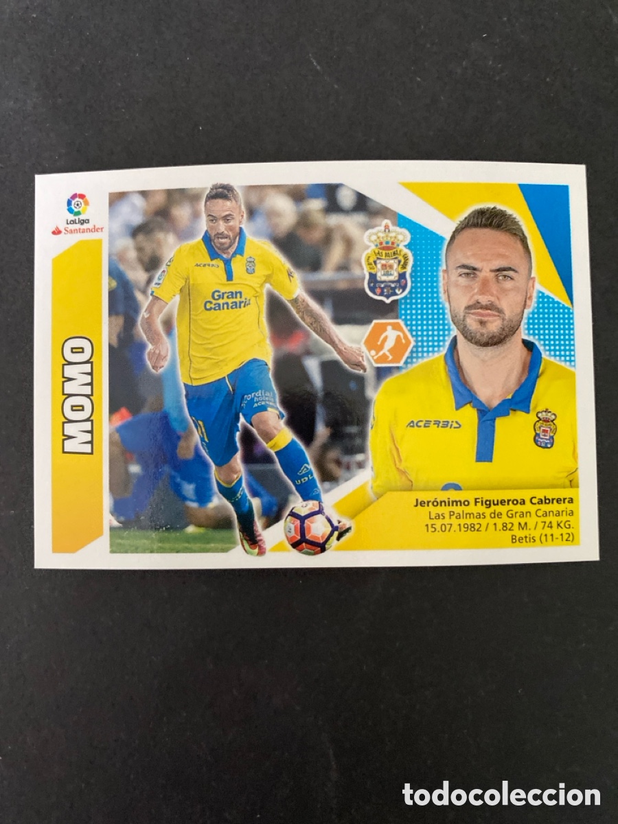 Cromos de f&uacute;tbol: Cromo liga 17/18 UD Las Palmas N* 12A