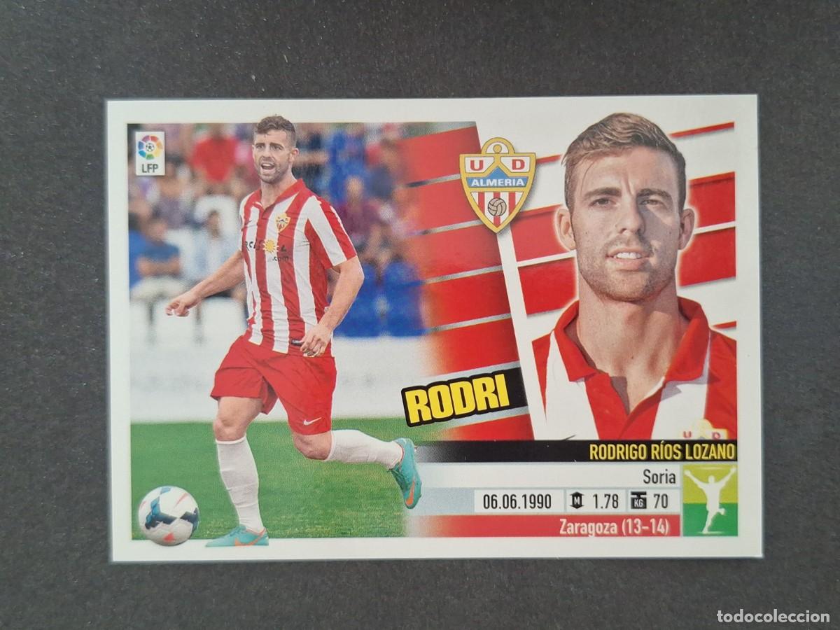 Cromos de f&uacute;tbol: L5 RODRI U. D. ALMERIA COLOCA LIGA ESTE 2013 2014 13 14 NUNCA PEGADO SIN PEGAR