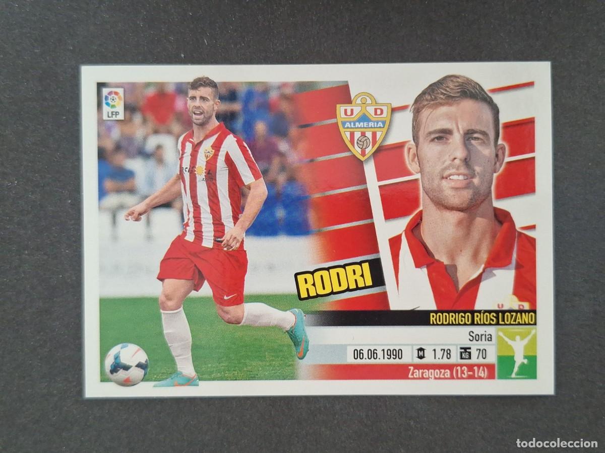 Cromos de f&uacute;tbol: L5 RODRI U. D. ALMERIA COLOCA LIGA ESTE 2013 2014 13 14 NUNCA PEGADO SIN PEGAR