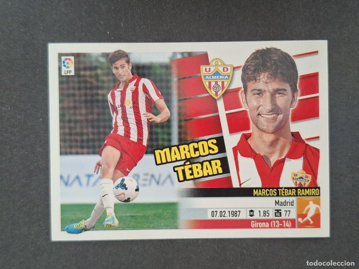 Cromos de f&uacute;tbol: L5 MARCOS TEBAR U. D. ALMERIA COLOCA LIGA ESTE 2013 2014 13 14 NUNCA PEGADO SIN PEGAR