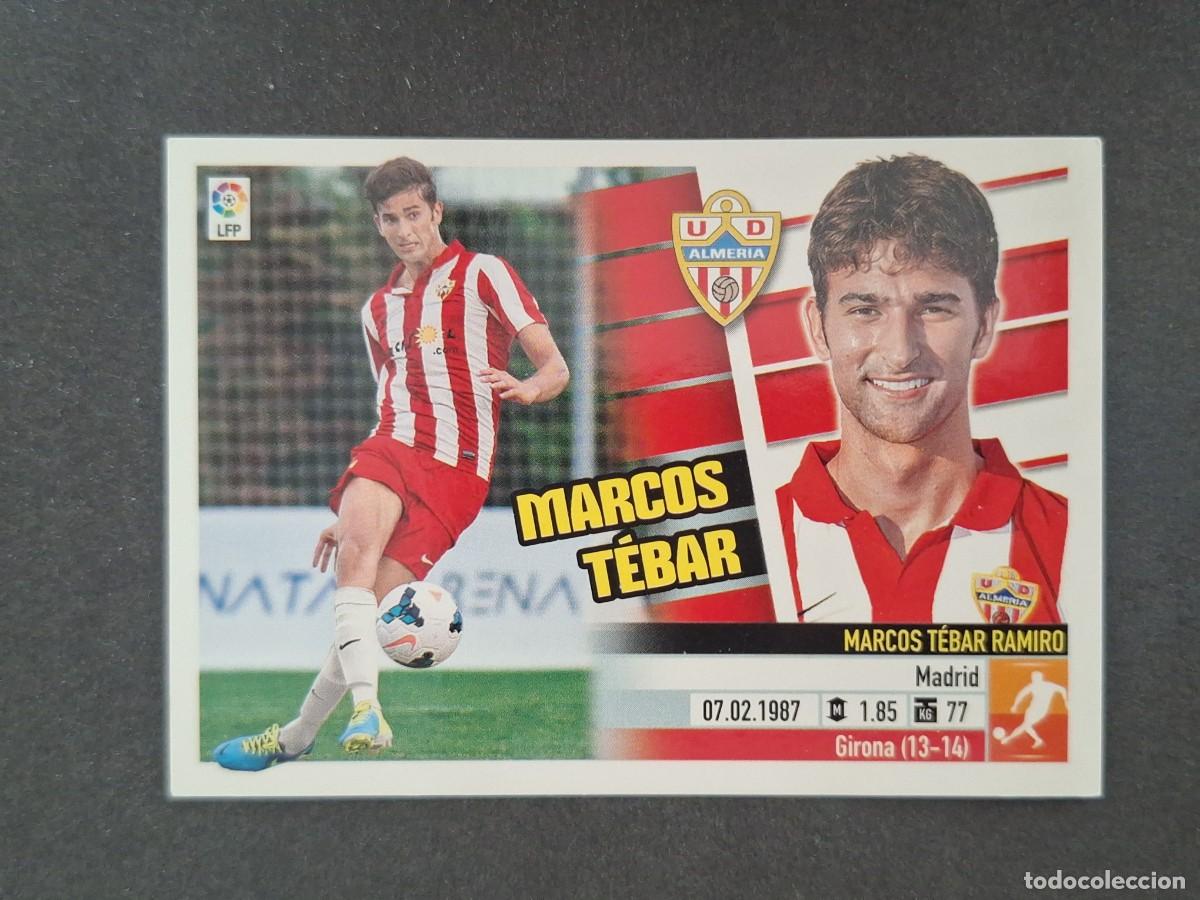 Cromos de f&uacute;tbol: L5 MARCOS TEBAR U. D. ALMERIA COLOCA LIGA ESTE 2013 2014 13 14 NUNCA PEGADO SIN PEGAR