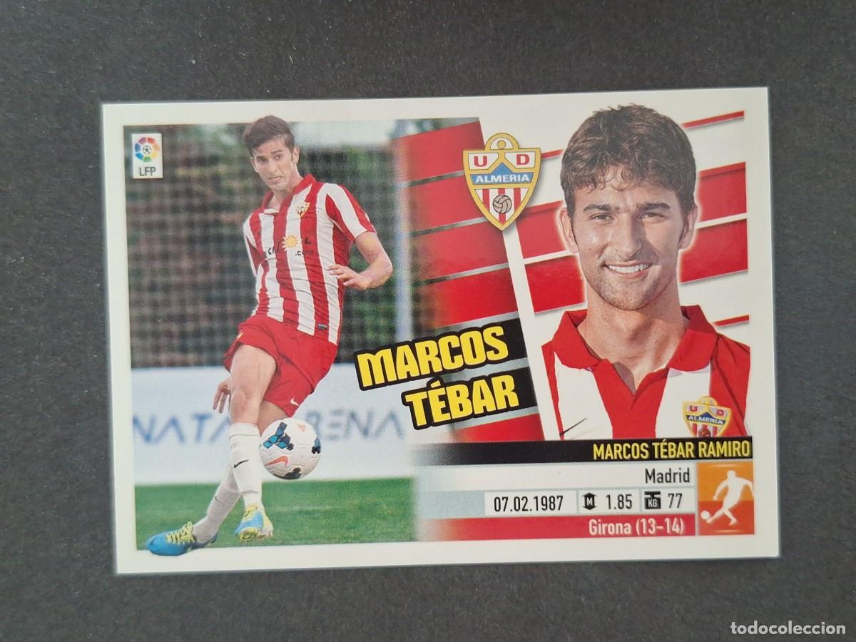 Cromos de f&uacute;tbol: L5 MARCOS TEBAR U. D. ALMERIA COLOCA LIGA ESTE 2013 2014 13 14 NUNCA PEGADO SIN PEGAR
