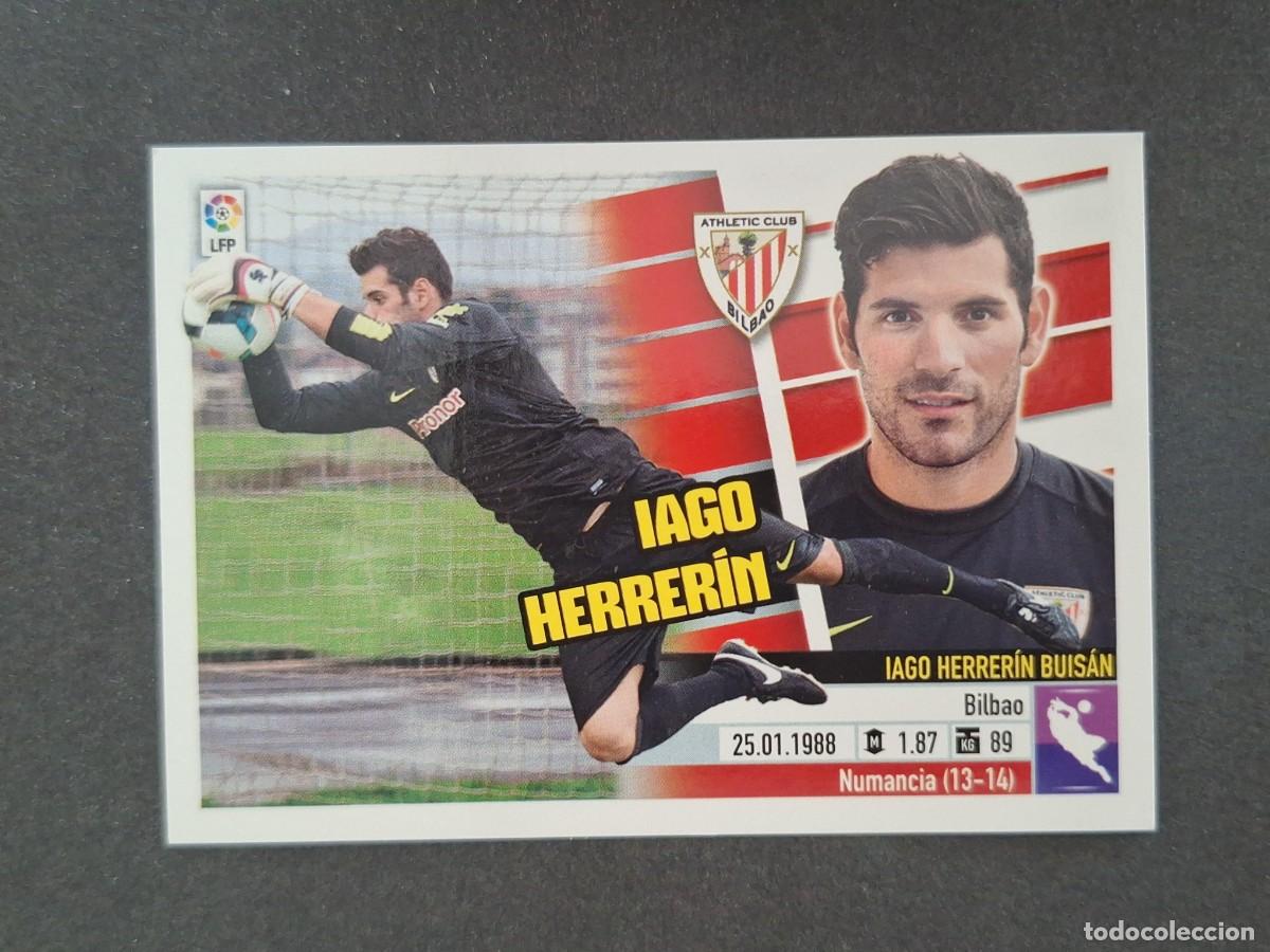 Cromos de f&uacute;tbol: L5 IAGO HERRERIN ATHLETIC CLUB DE BILBAO COLOCA LIGA ESTE 2013 2014 13 14 NUNCA PEGADO SIN PEGAR