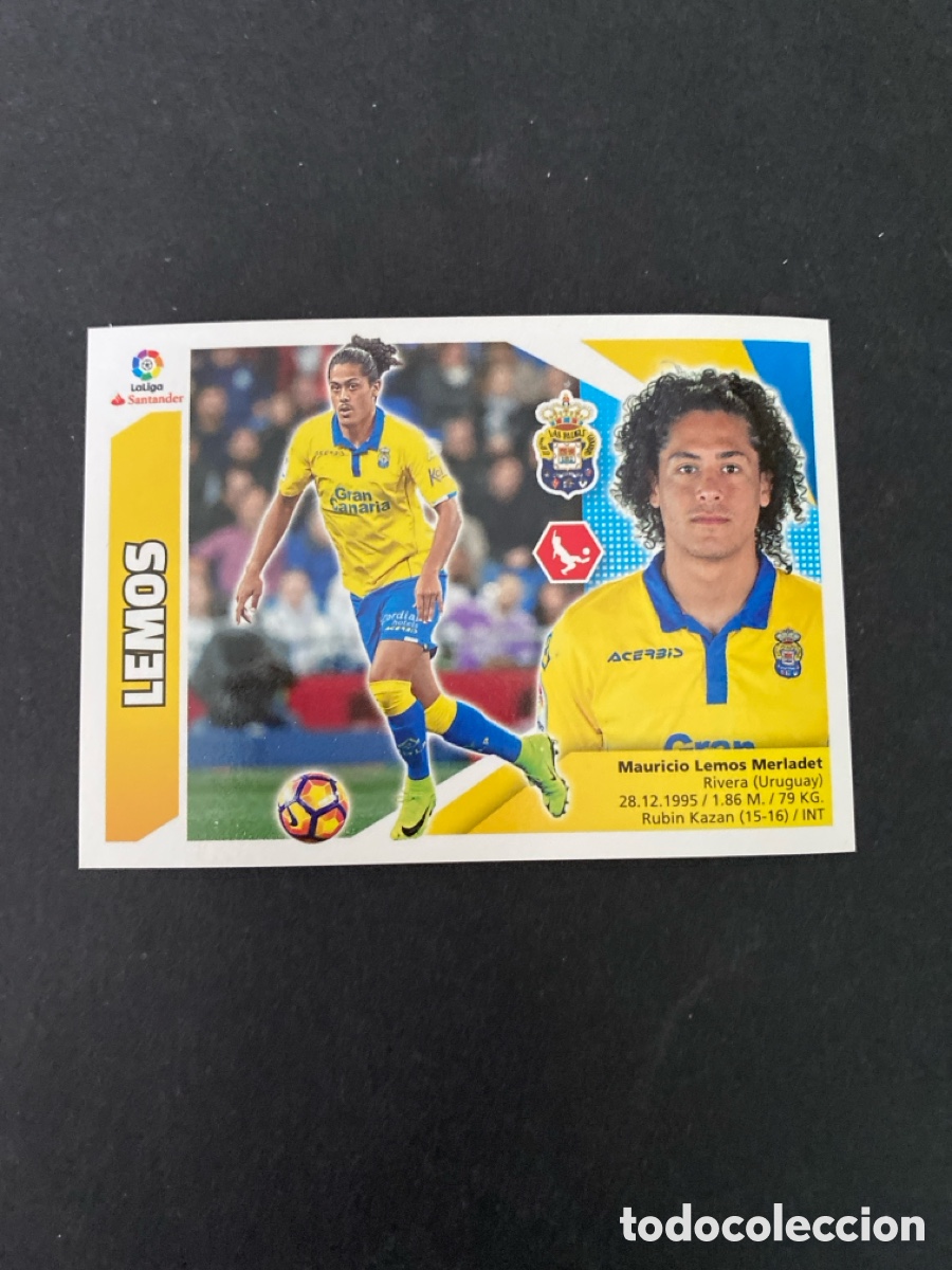 Cromos de f&uacute;tbol: Cromo liga 17/18 UD Las Palmas N* 6A