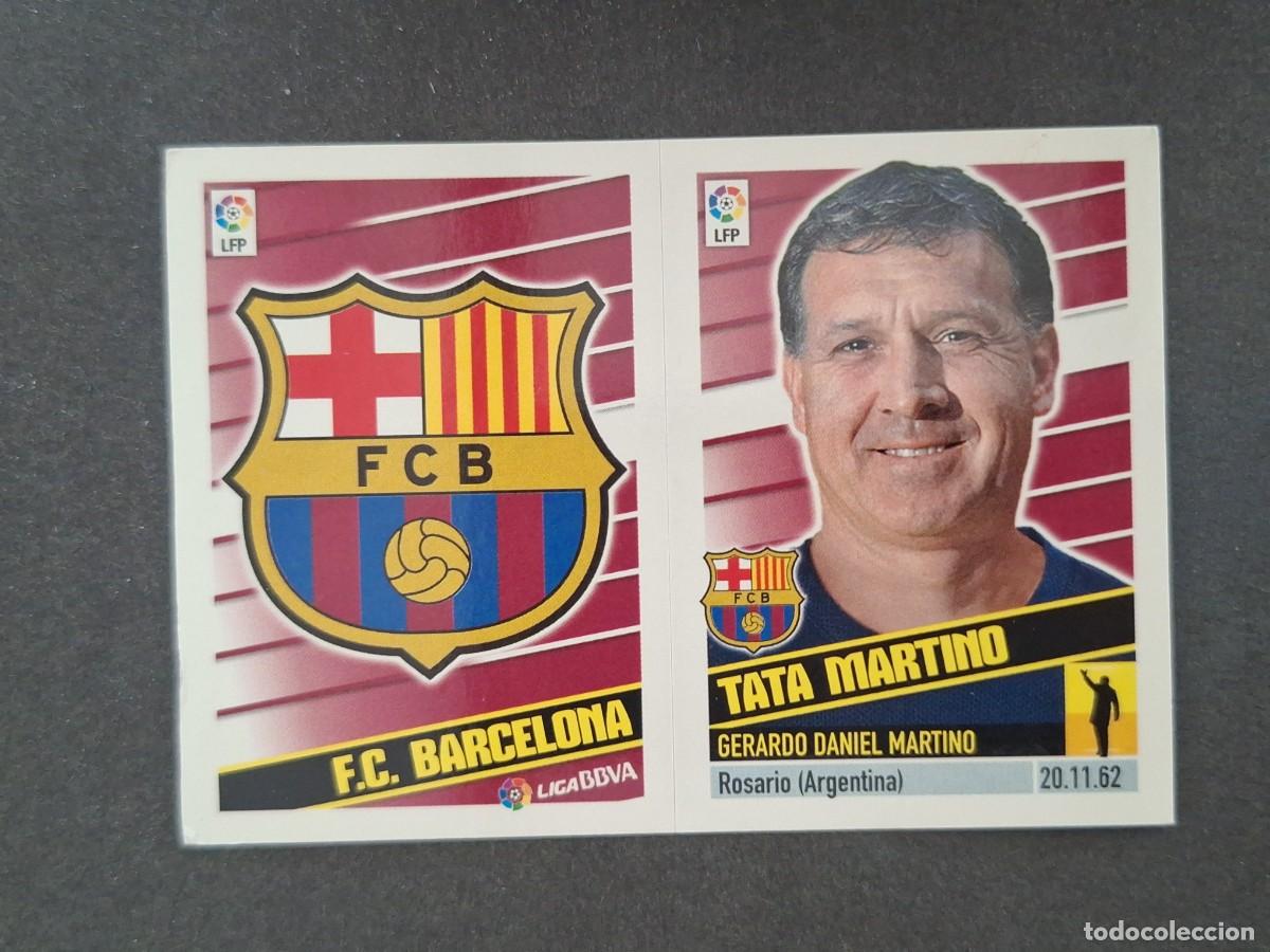 Cromos de f&uacute;tbol: L5 ESCUDO - TATA MARTINO F. C. BARCELONA COLOCA LIGA ESTE 2013 2014 13 14 NUNCA PEGADO SIN PEGAR