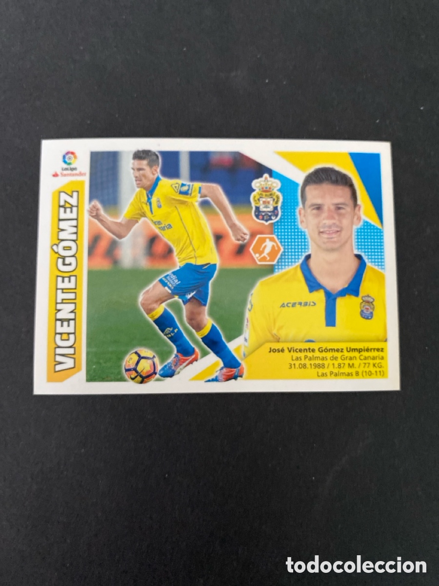Cromos de f&uacute;tbol: Cromo liga 17/18 UD Las Palmas N* 8
