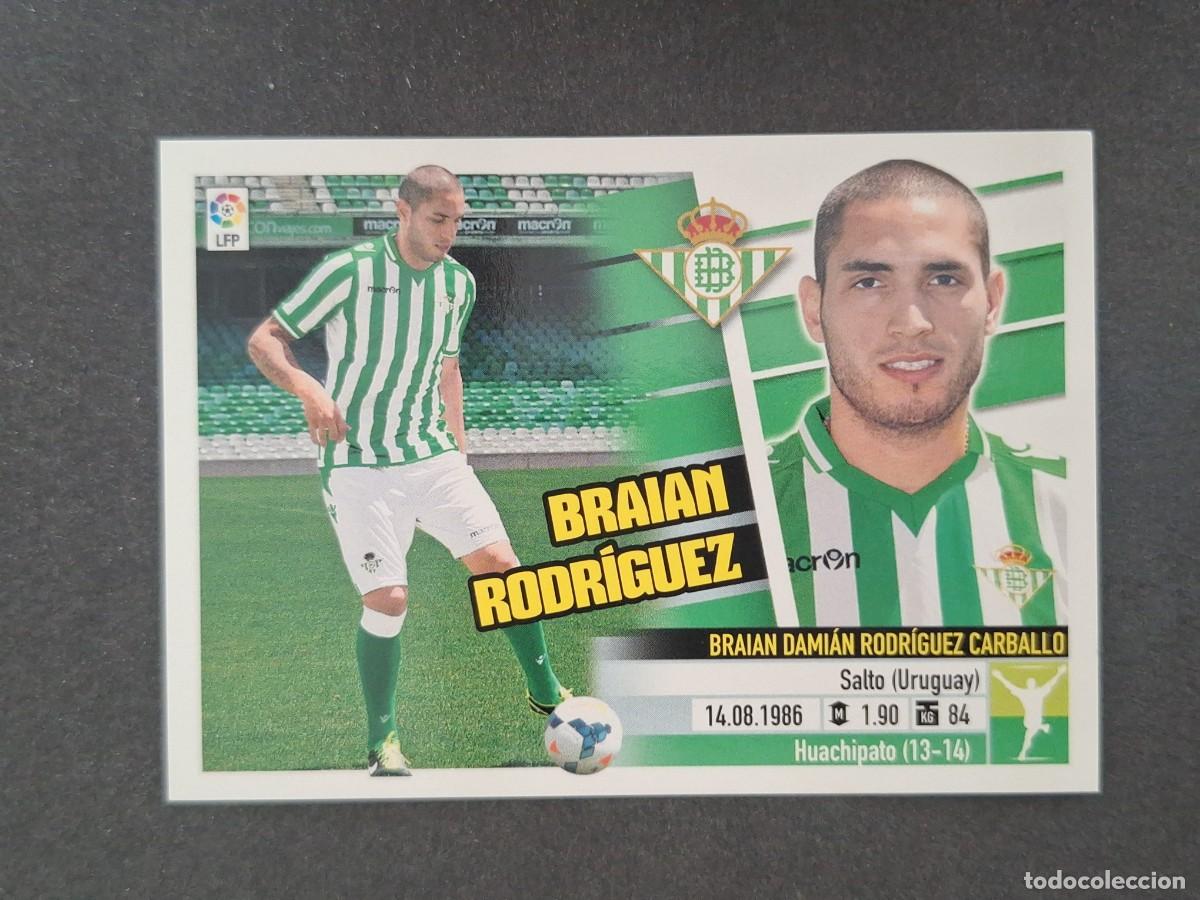 Cromos de f&uacute;tbol: L5 BRAIAN RODRIGUEZ REAL BETIS BALOMPIE COLOCA LIGA ESTE 2013 2014 13 14 NUNCA PEGADO SIN PEGAR