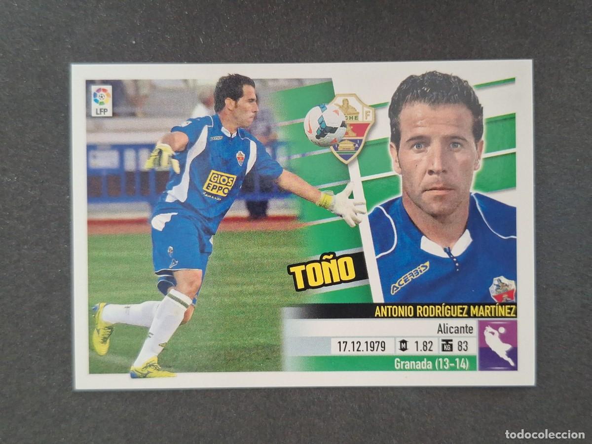 Cromos de f&uacute;tbol: L5 TO&Ntilde;O ELCHE C. F. COLOCA LIGA ESTE 2013 2014 13 14 NUNCA PEGADO SIN PEGAR