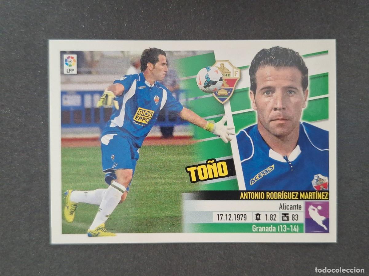 Cromos de f&uacute;tbol: L5 TO&Ntilde;O ELCHE C. F. COLOCA LIGA ESTE 2013 2014 13 14 NUNCA PEGADO SIN PEGAR