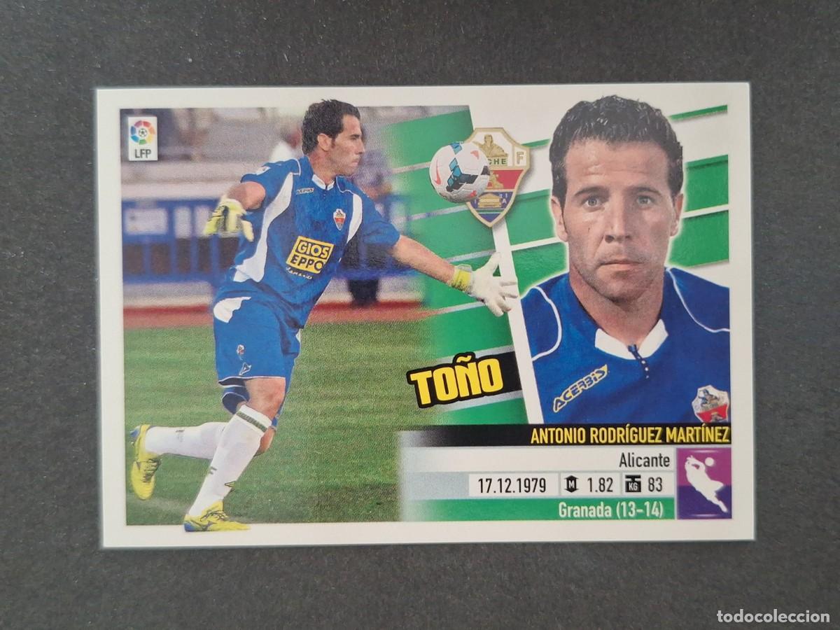 Cromos de f&uacute;tbol: L5 TO&Ntilde;O ELCHE C. F. COLOCA LIGA ESTE 2013 2014 13 14 NUNCA PEGADO SIN PEGAR