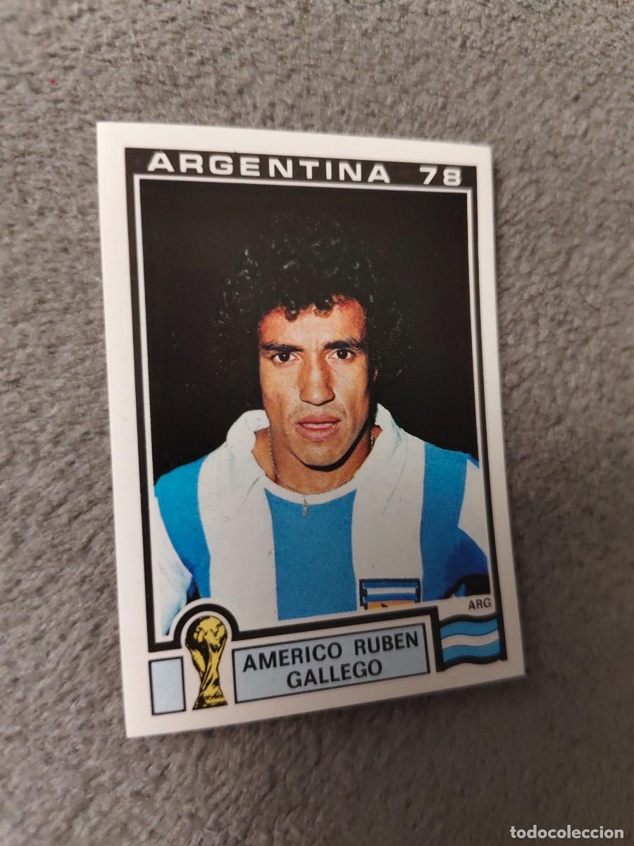 Cromos de f&uacute;tbol: 100 WORLD CUP STORY PANINI AMERICO RUBEN GALLEGO (ARGENTINA) - MUNDIAL 1978 78 -- MUNDIAL SONRICS AA