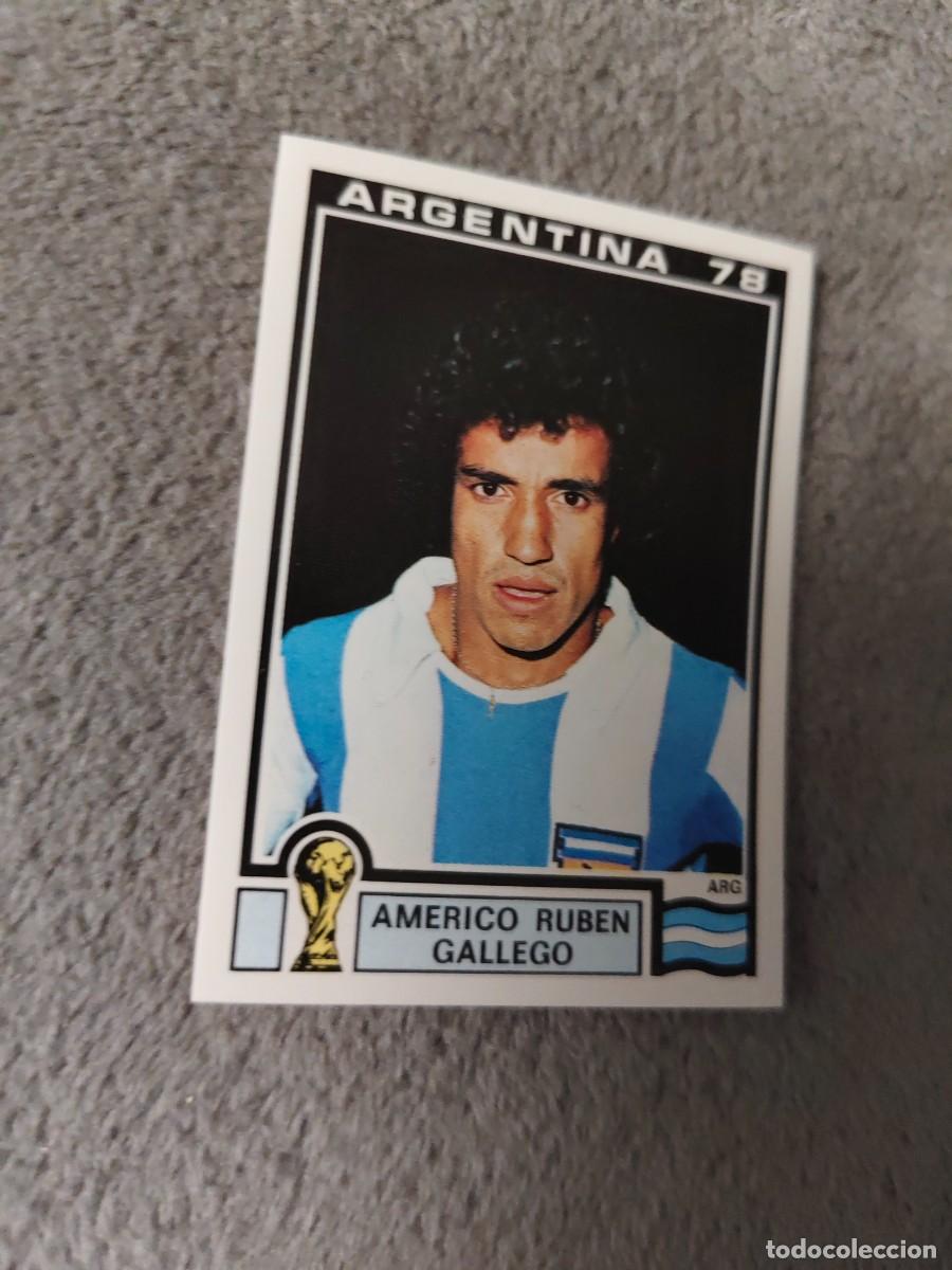 Cromos de f&uacute;tbol: 100 WORLD CUP STORY PANINI AMERICO RUBEN GALLEGO (ARGENTINA) - MUNDIAL 1978 78 -- MUNDIAL SONRICS AA