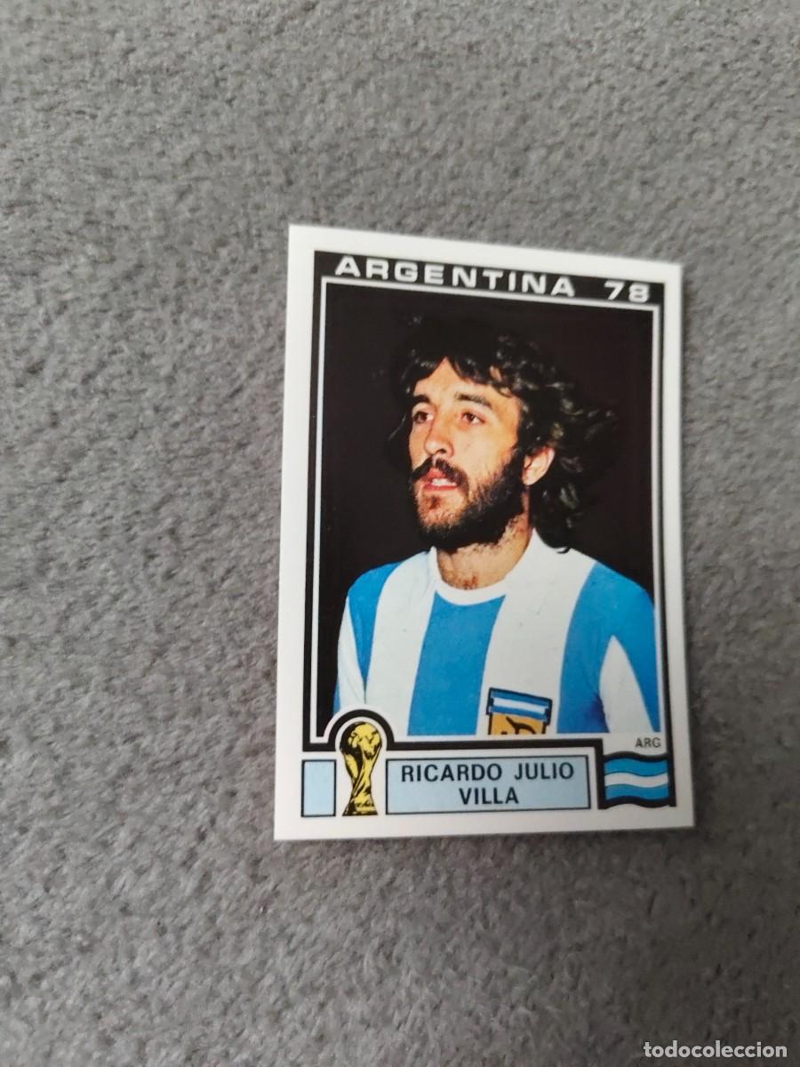 Cromos de f&uacute;tbol: 104 WORLD CUP STORY PANINI RICARDO JULIO VILLA (ARGENTINA) - MUNDIAL 1978 78 -- MUNDIAL SONRICS AAJ