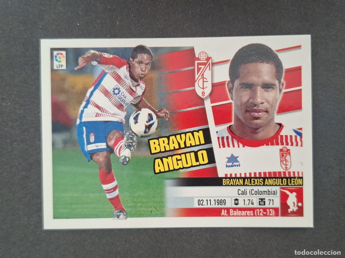 Fu&szlig;ball-Sticker: L5 BRAYAN ANGULO GRANADA C. F. COLOCA LIGA ESTE 2013 2014 13 14 NUNCA PEGADO SIN PEGAR