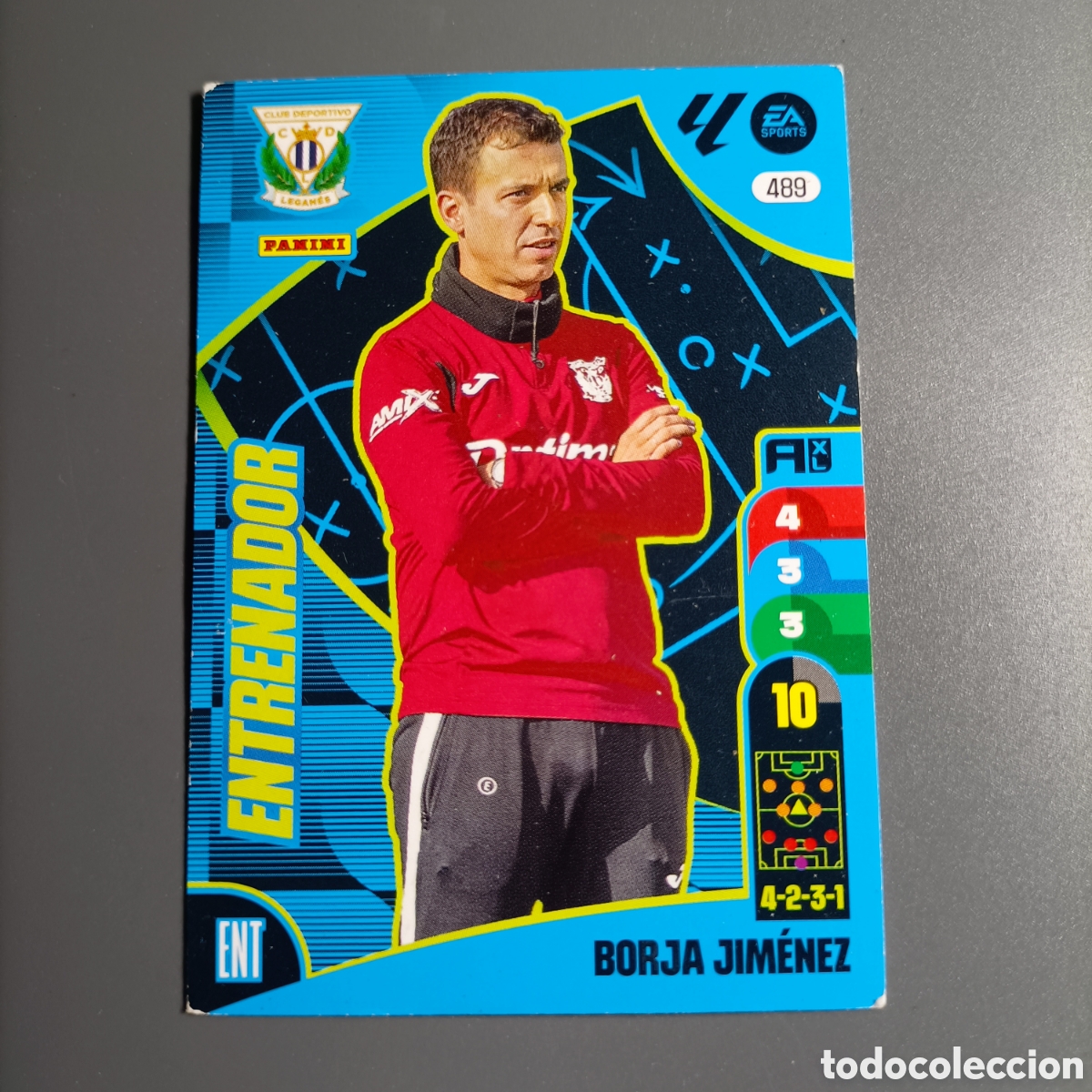 Cromos de f&uacute;tbol: ADRENALYN. LIGA 2024-2025 (LEGAN&Eacute;S) №489 BORJA JIM&Eacute;NEZ