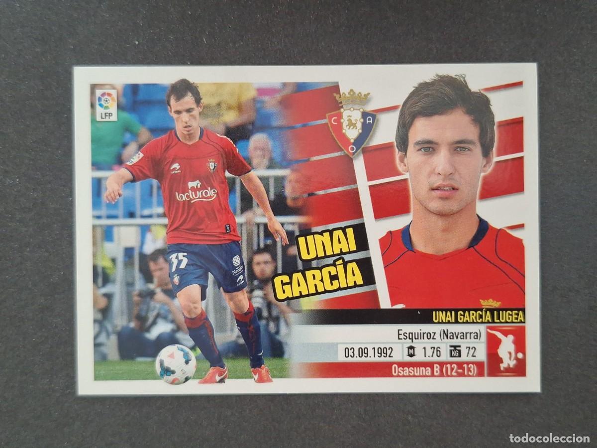Fu&szlig;ball-Sticker: L5 UNAI GARCIA C. A. OSASUNA COLOCA LIGA ESTE 2013 2014 13 14 NUNCA PEGADO SIN PEGAR