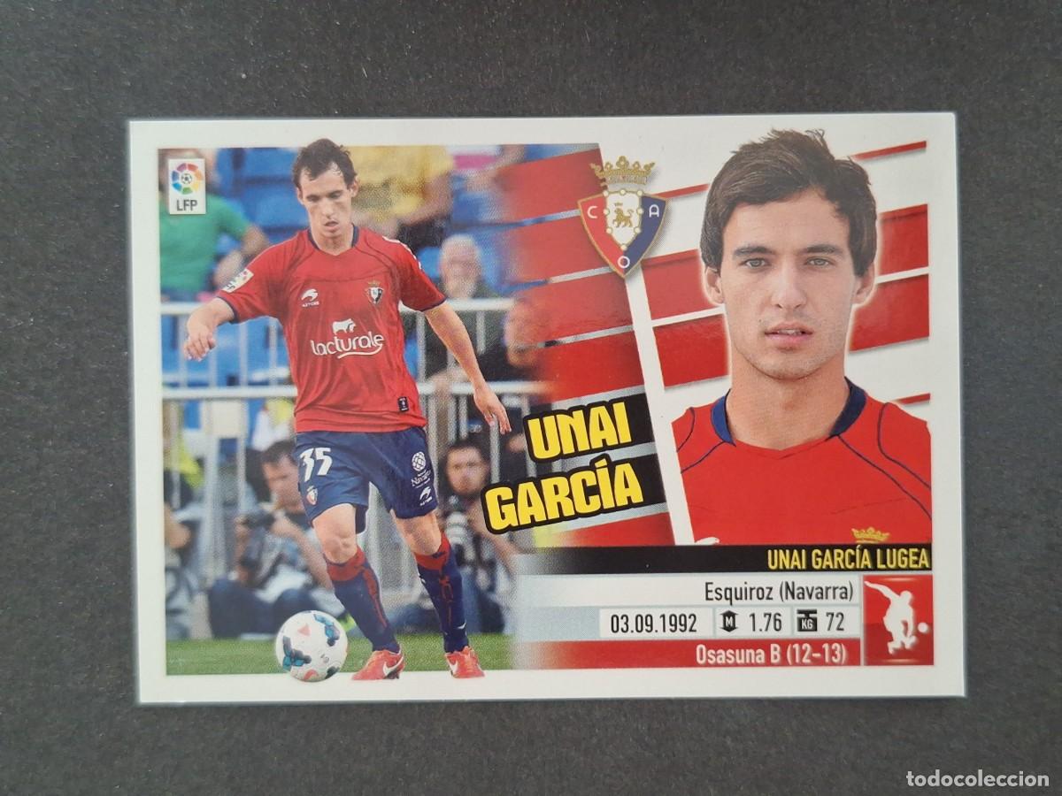 Fu&szlig;ball-Sticker: L5 UNAI GARCIA C. A. OSASUNA COLOCA LIGA ESTE 2013 2014 13 14 NUNCA PEGADO SIN PEGAR