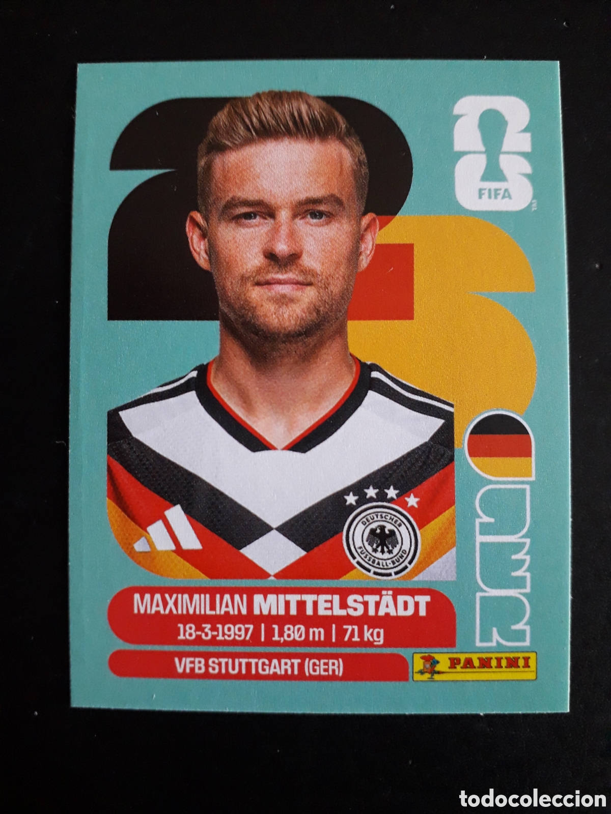 Fu&szlig;ball-Sticker: MITTELST&Auml;DT ALEMANIA GER 9 MUNDIAL F&Uacute;TBOL 2026 FIFA WORLD CUP PANINI SIN PEGAR PEDIDO M&Iacute;NIMO 3&euro;