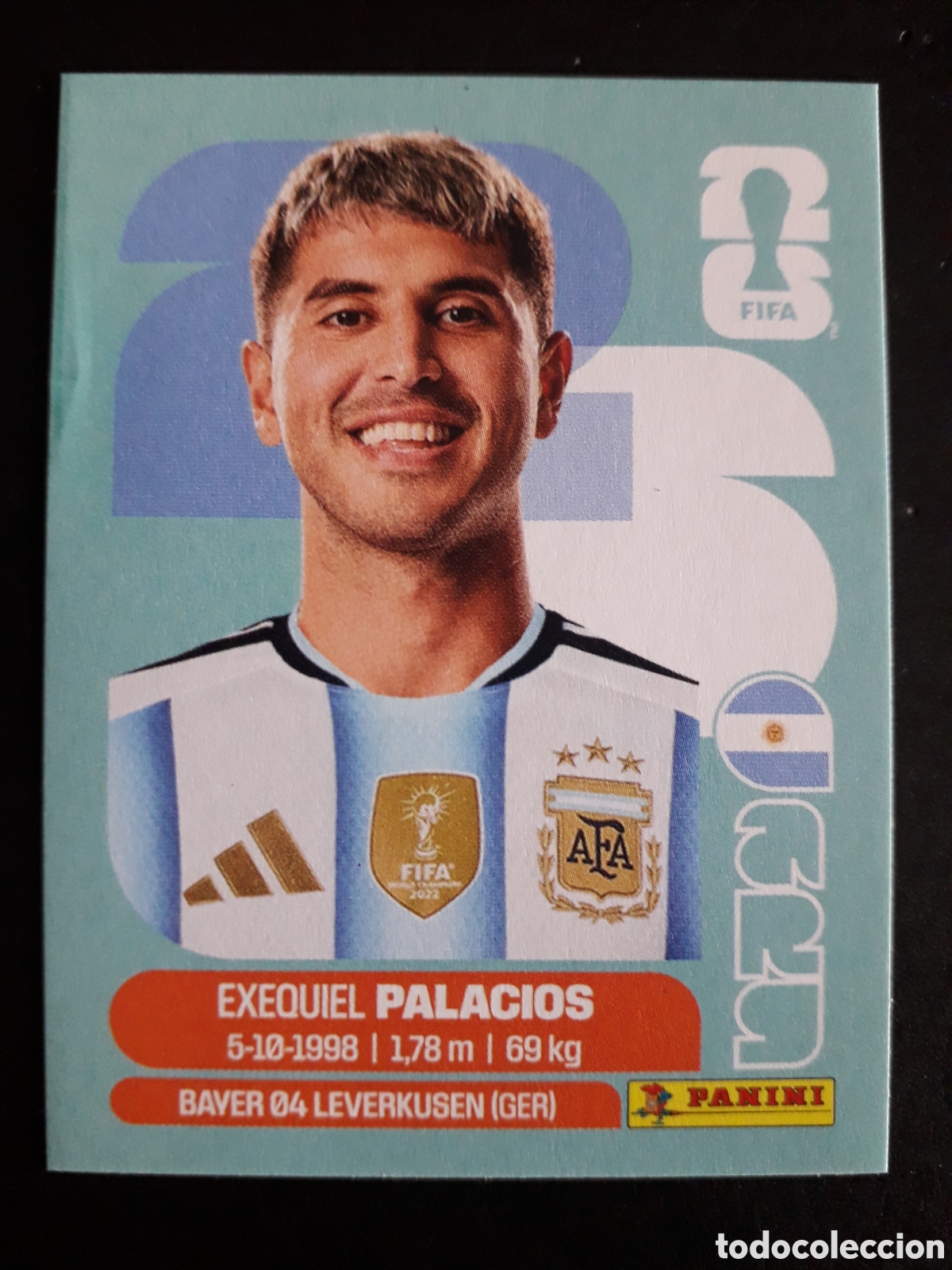 Cromos de f&uacute;tbol: PALACIOS ARGENTINA ARG 11 MUNDIAL F&Uacute;TBOL 2026 FIFA WORLD CUP PANINI SIN PEGAR PEDIDO M&Iacute;NIMO 3&euro;