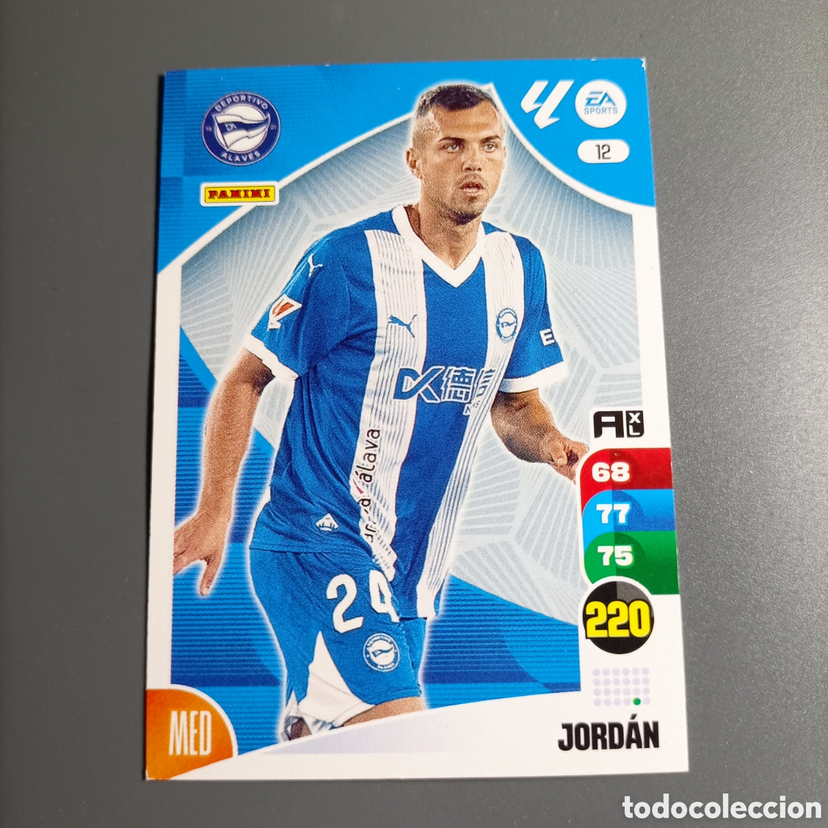 Cromos de f&uacute;tbol: ADRENALYN. LIGA 2024-2025 (ALAVES) №12 JORDAN