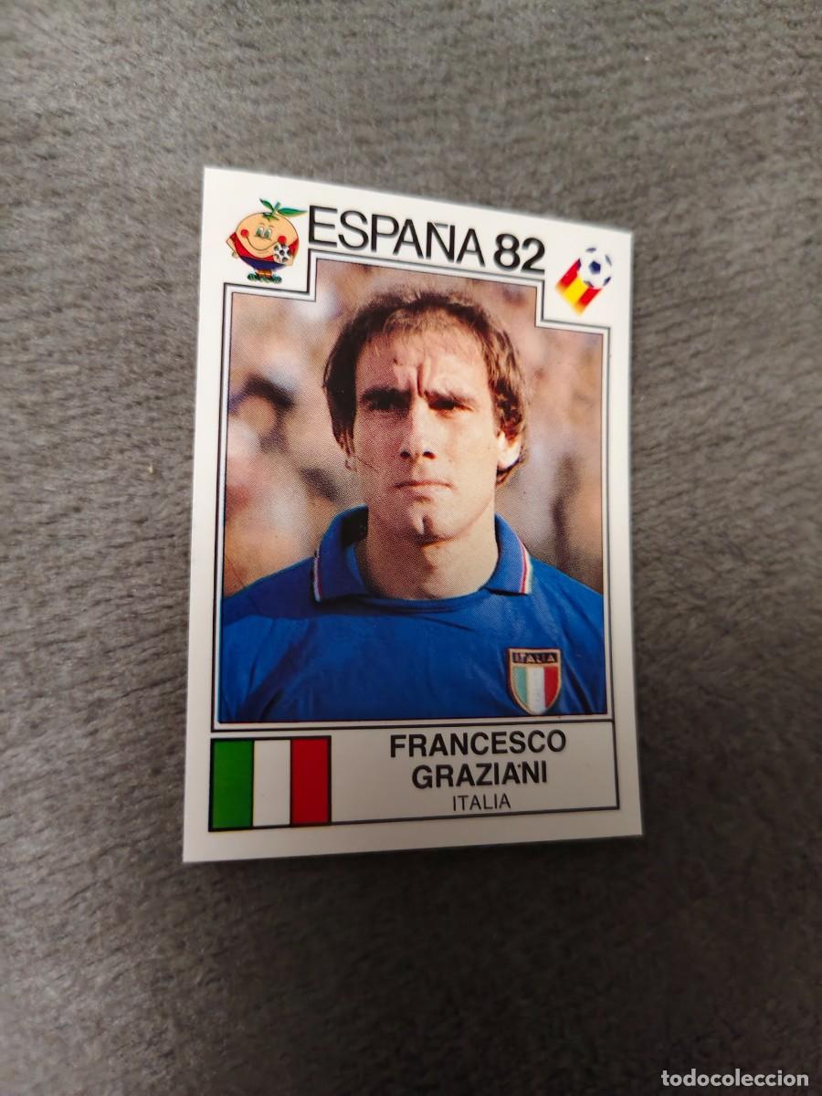 Cromos de f&uacute;tbol: 142 WORLD CUP STORY PANINI FRANCESCO GRAZIANI (ITALIA) - MUNDIAL 1982 82 -- MUNDIAL SONRICS AAJ