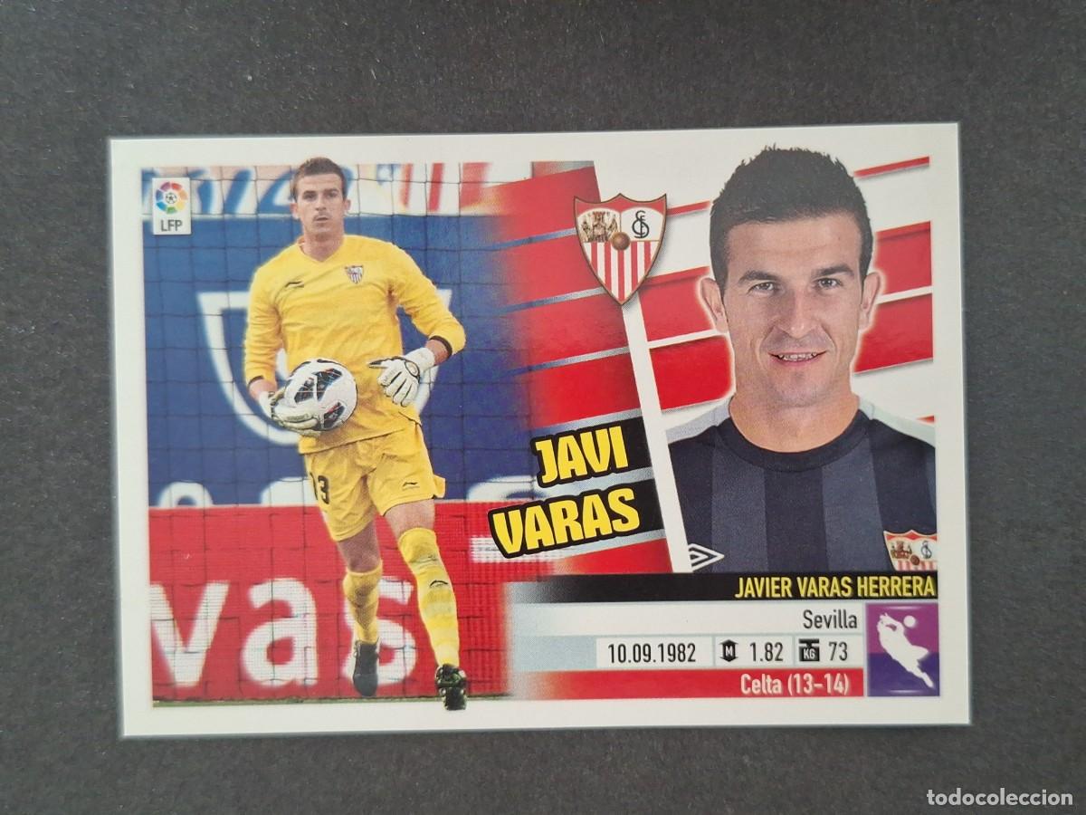 Cromos de f&uacute;tbol: L5 JAVI VARAS SEVILLA F. C. COLOCA LIGA ESTE 2013 2014 13 14 NUNCA PEGADO SIN PEGAR
