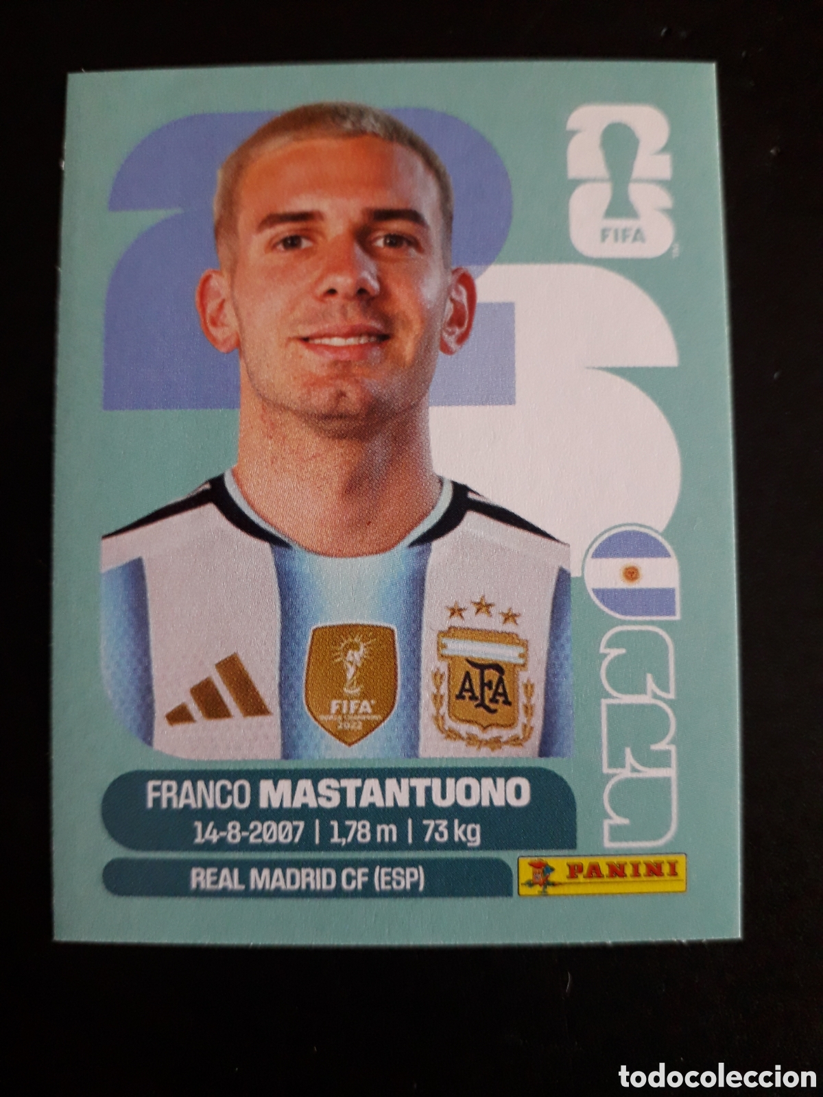 Cromos de f&uacute;tbol: MASTANTUONO ARGENTINA ARG 15 MUNDIAL F&Uacute;TBOL 2026 FIFA WORLD CUP PANINI SIN PEGAR PEDIDO M&Iacute;NIMO 3&euro;