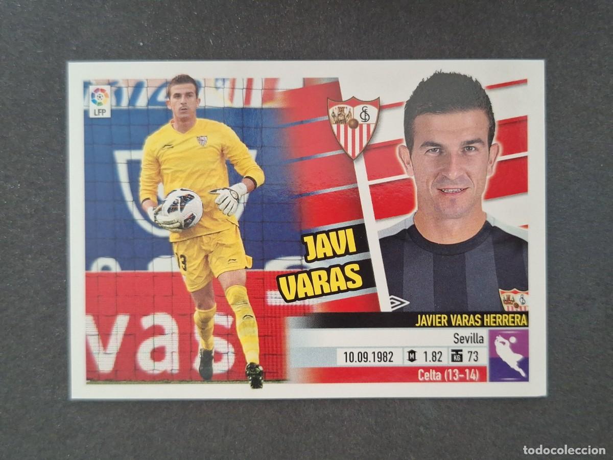 Cromos de f&uacute;tbol: L5 JAVI VARAS SEVILLA F. C. COLOCA LIGA ESTE 2013 2014 13 14 NUNCA PEGADO SIN PEGAR