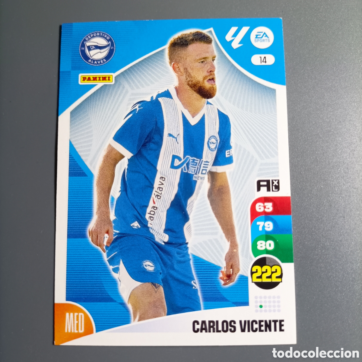 Cromos de f&uacute;tbol: ADRENALYN. LIGA 2024-2025 (ALAVES) №14 CARLOS VICENTE